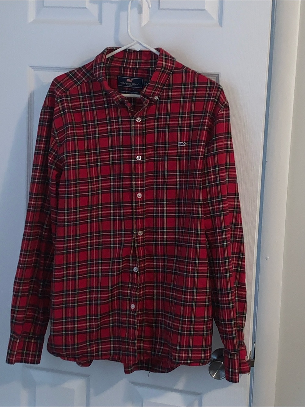 Vineyard Vines Red Plaid Button-Down Shirt